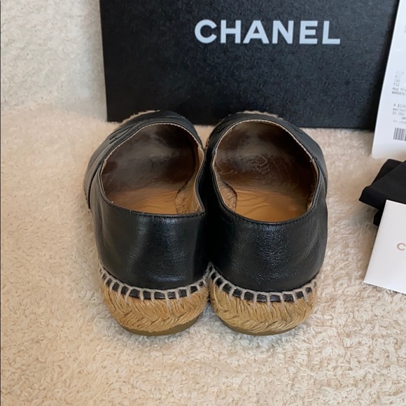 Chanel Espadrilles Black Lambskin 35 - Picture 4 of 8